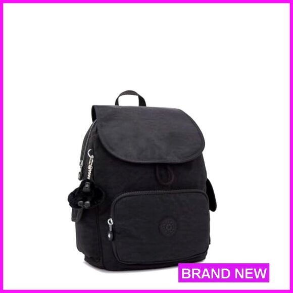 Water-Resistant Nylon Backpack with Multiple Compartments for Travel